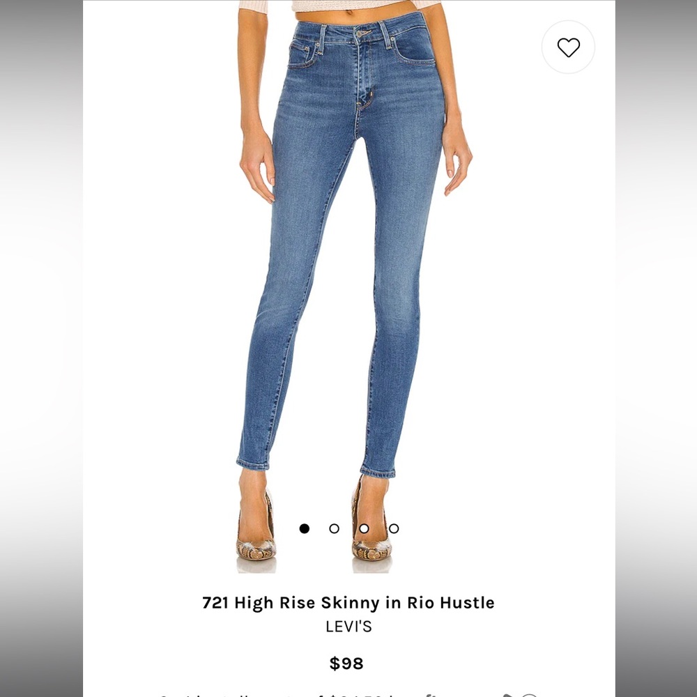 Levi 721 High Rise Skinny Jean